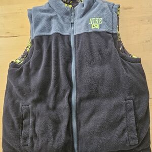 Nike Gray and Blue Reversable Vest